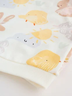 Imprimé personnage lapin blanc - Ensemble bébé sweat et legging de Pâques (0mois-2ans)
