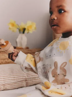 Imprimé personnage lapin blanc - Ensemble bébé sweat et legging de Pâques (0mois-2ans)