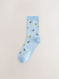 imprimé printemps - Paquet de chaussettes de cheville 5