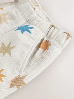 Imprimé étoile multicolore - Pantalon large à enfiler (3mois-7ans)