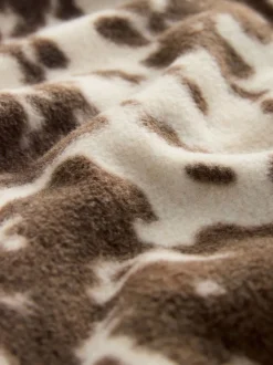 Imprimé vache - Veste-chemise polaire