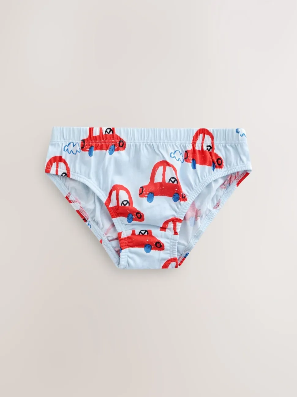 Imprimé voiture multicolore - Lot de 7 slips en coton (1.5-10ans)