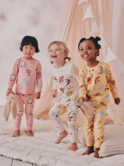Imprimé western rose/jaune - Lot de 3 pyjamas Snuggle (9mois-12ans)