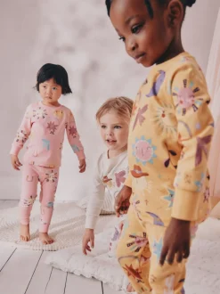Imprimé western rose/jaune - Lot de 3 pyjamas Snuggle (9mois-12ans)
