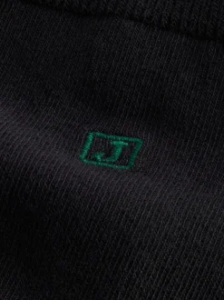 Inital - Chaussettes fraîches et durables brodées Noir 5 Pack