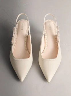 ivoire - Chaussures à talons Forever Comfort® à bout pointu et bride arrière