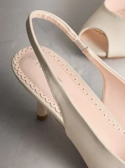 ivoire - Chaussures à talons Forever Comfort® Peeptoe à bride arrière