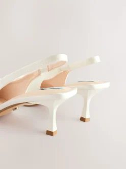 ivoire - Chaussures à talons Mariage Forever Comfort® en Satin à Nœud et bout pointu