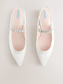 ivoire - Chaussures de mariage à bout pointu Mary Jane