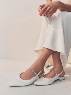 ivoire - Chaussures de mariage à bout pointu Mary Jane