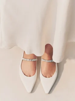 ivoire - Chaussures de mariage à bout pointu Mary Jane