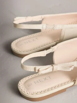 ivoire - Chaussures plates Forever Comfort® à nœud pointu et bride arrière