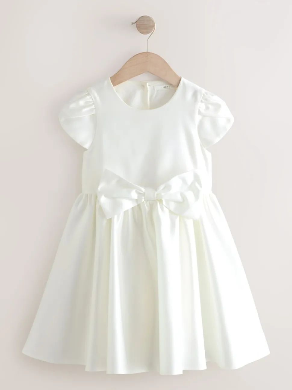 ivoire - Robe Filles avec nœud sur le devant (3mois -10ans)