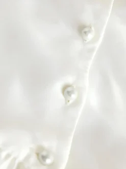 ivoire - Robe Filles avec nœud sur le devant (3mois -10ans)