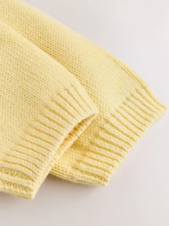 Jaune - Cardigan boutonné avec poche cœur bébé (0mois-2ans)