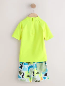 Jaune - Ensemble Sunsafe Rash Gilet et short de bain (3mois-7ans)