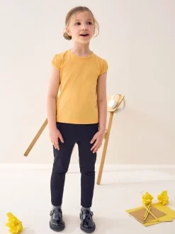 Jaune - Lot de 2 t-shirts à manches bouffantes (3-16ans)