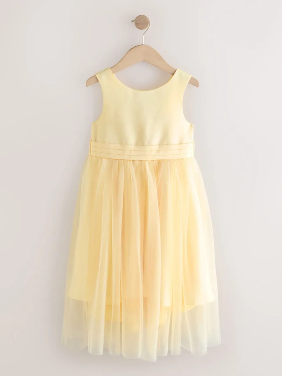 Jaune - Robe à nœud Flower Fille (3-12ans)