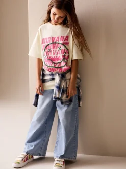 Jaune - T-shirt graphique oversize Nirvana (3-16ans)