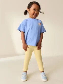 Jaune citron - Legging en jersey (3mois-7ans)