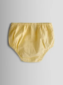 Jaune clair - Robe de fête JoJo Maman Bébé Bud Fleurie Brodé à col smocké