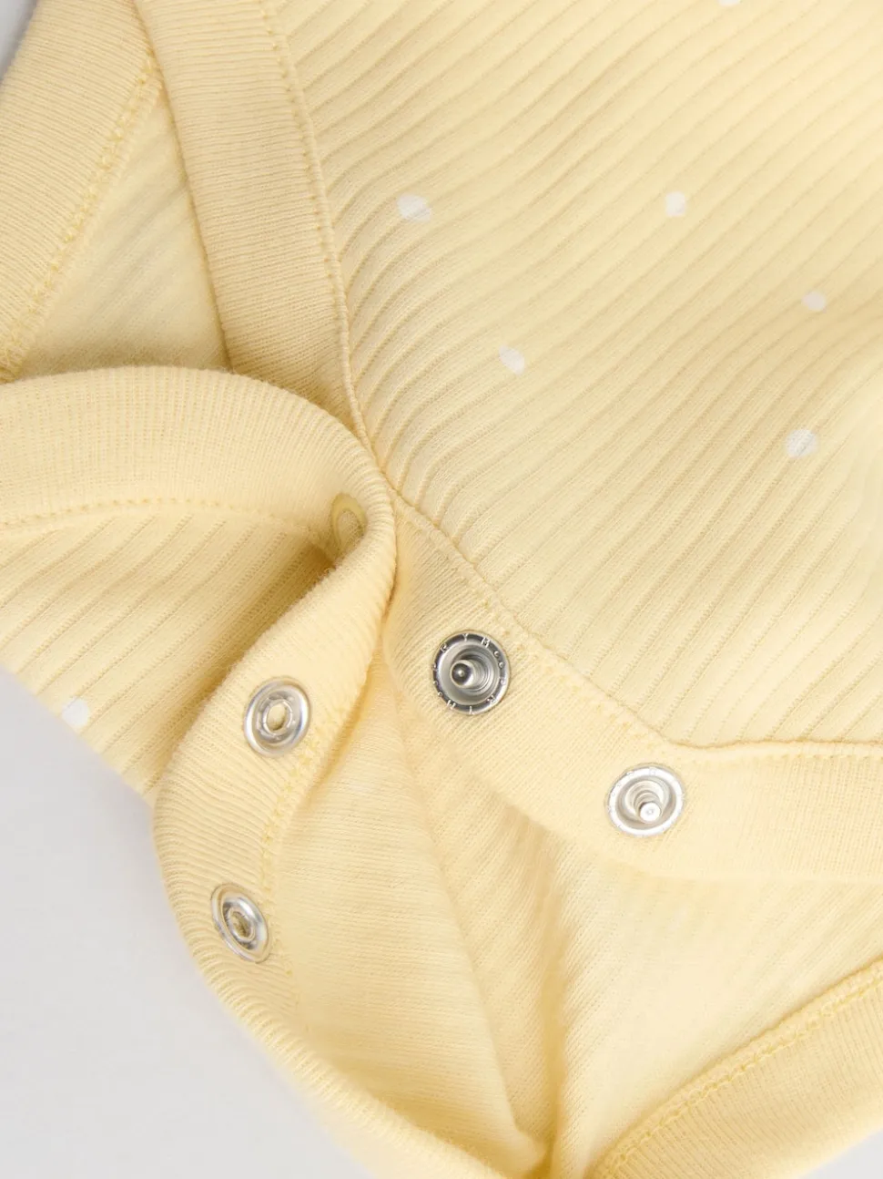 Jaune motif citrons - Lot de 5 bodies bébé à manches courtes