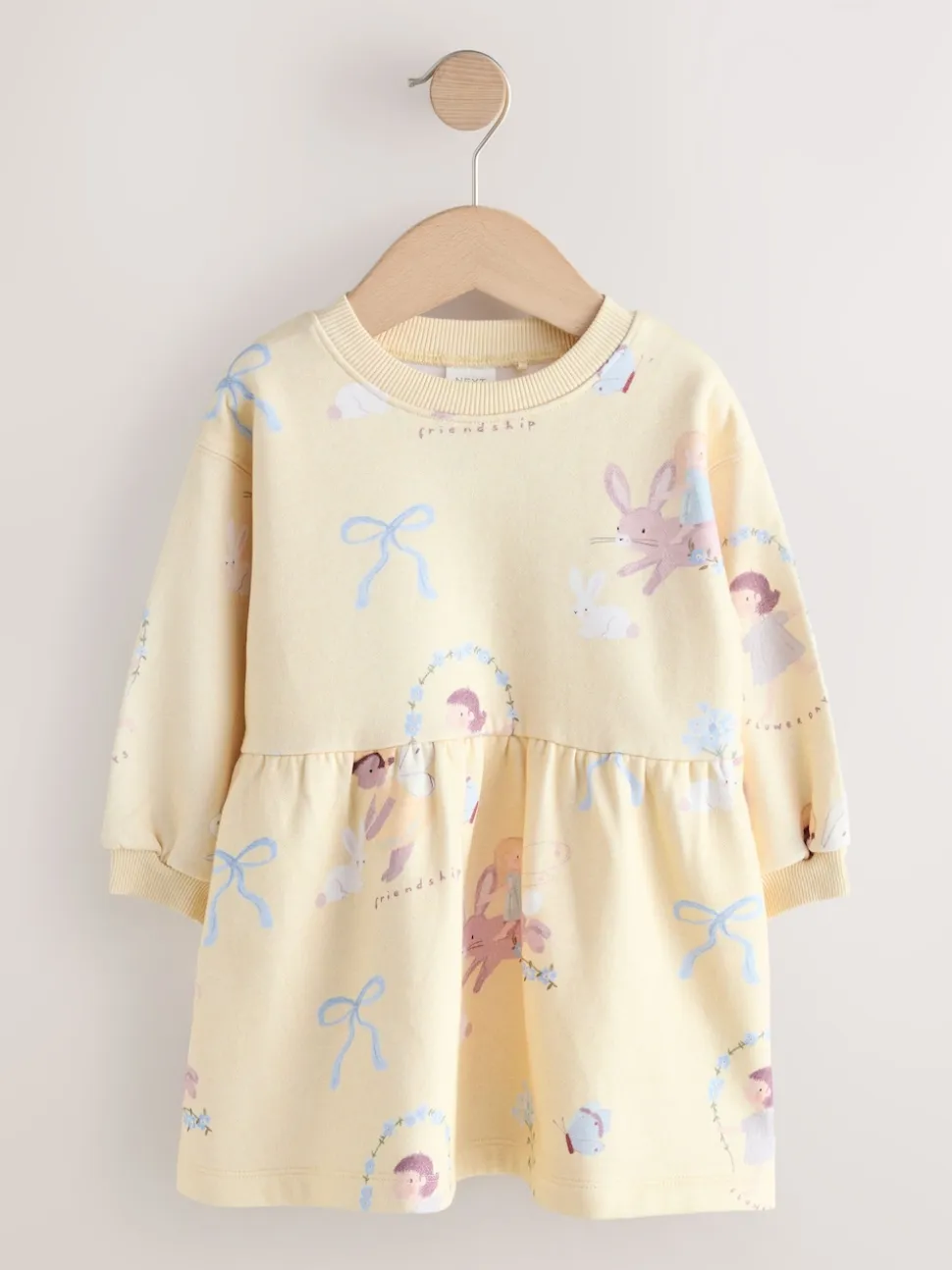 Jaune motif fée - Robe de survêtement (3mths-7yrs)