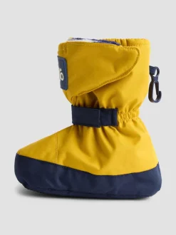 Jaune moutarde - Bottines JoJo Maman Bébé imperméables doublées en polaire Bébé