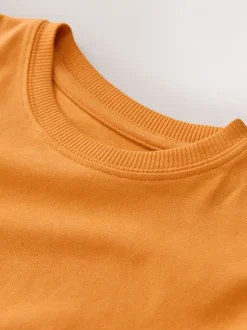 jaune ocre - T-shirt confortable à manches longues (3-16 ans)