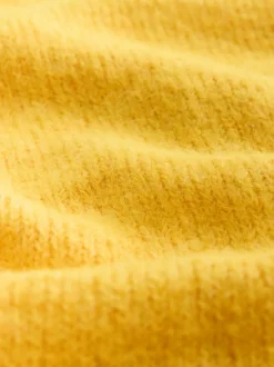 Jaune vif - Pull ras du cou avec laine