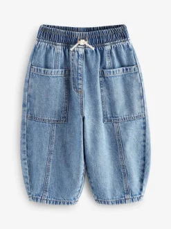 Jean bleu moyen - Barrel 100% Cotton Jeans (3mths-7yrs)