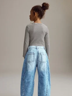 Jean bleu moyen - Jean Barrel Volume (3-16ans)
