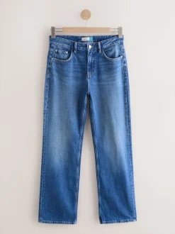 Jean bleu moyen - Jeans de jambe droite