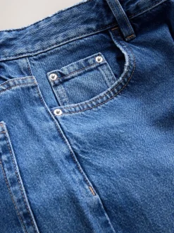 Jean bleu moyen - Jeans de jambe droite