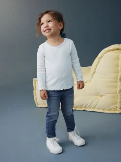 Jean bleu moyen - Jeggings à taille élastiquée (3mois-7ans)