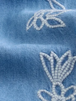 Jean brodé - 100Combinaison en coton (3mths-7yrs)