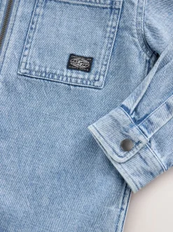 Jean délavé clair - Surchemise zippée 100% Coton à Sweats à capuche (3-16ans)