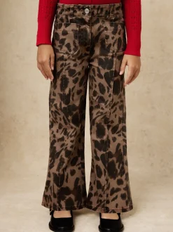 Jean évasé Reiss Wilma à imprimé léopard