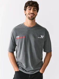 Jeep grise - T-shirt imprimé graphique de Noël
