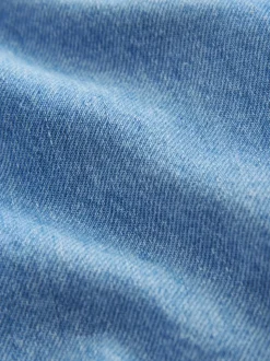 Jena bleu - 100% Coton Manches longues Col mao Denim Chemises (3mths-7yrs)