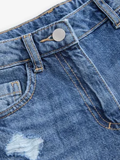 Jena bleu - Jean mom 100 % coton (3-16ans)