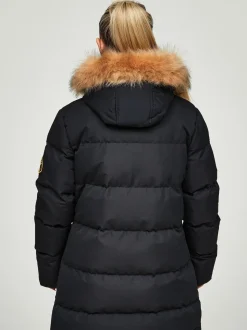 Jet Black - Zavetti Canada Womens Goshawa Puffer Parka Veste