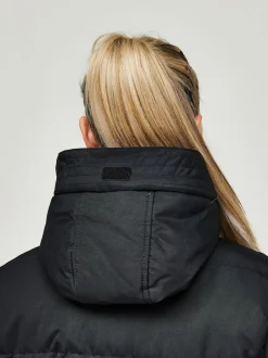 Jet Black - Zavetti Canada Womens Goshawa Puffer Parka Veste