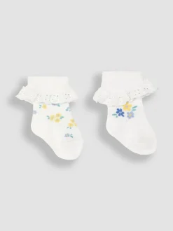 Jojo Maman Bébé 2{Paquet de chaussettes à froufrous