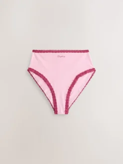 Jours de la semaine - Culotte en coton et dentelle 7 Pack