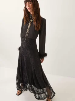 Jupe longue Monsoon Luna en dentelle