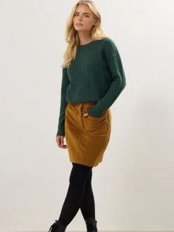 Jupe M&Co Petites tailles Velours côtelé