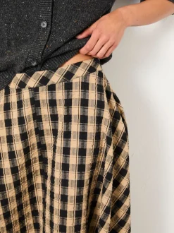 Jupe mi-longue à carreaux FatFace