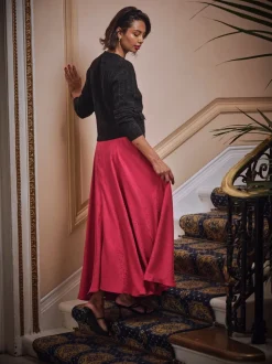 Jupe mi-longue en jacquard FatFace