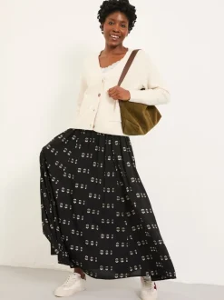 Jupe mi-longue FatFace métallisée